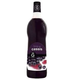 Sirop cassis, la bouteille