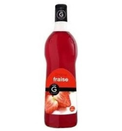 Sirop fraise, la bouteille