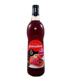 Sirop grenadine, la bouteille