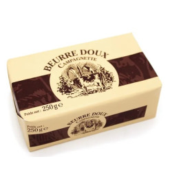 Beurre doux 250g, la plaquette
