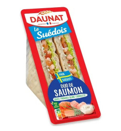 Triangle duo saumon / sauce...