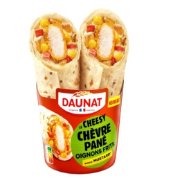 Wrap chevre pane / oignons...