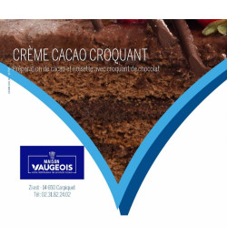 Fourrage chocolat croquant,...