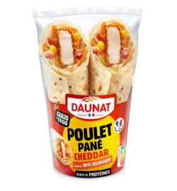 Wrap poulet pané / cheddar...