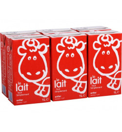 Lait entier, le pack