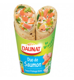 Wrap duo saumon / sauce...