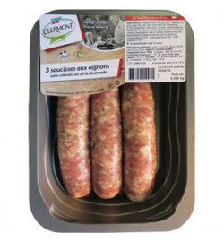 Saucisse oignon x3 Frais,...