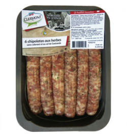 Chipolatas HERBES x6 Frais,...