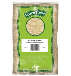 Riz rond 5kg, le sac