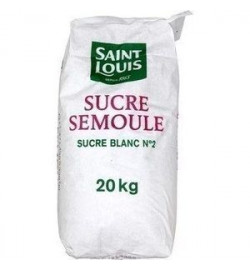 Sucre semoule, le sac