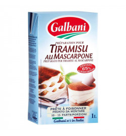 Tiramisu UHT, le litre